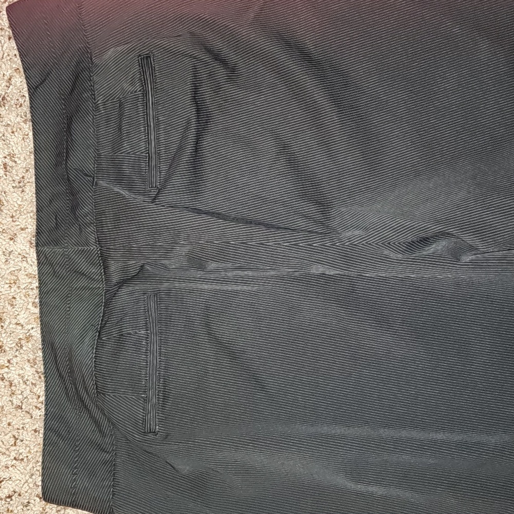 Lane Bryant pinstriped dress slacks. Size 18 Petite, Black/white - Picture 5 of 6